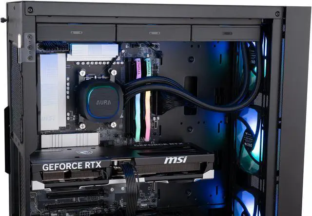 Alt view image 7 of 8 - ABS Stratos Ruby Gaming PC - Windows 11 Home - AMD Ryzen 7 9800X3D - GeForce RTX 5070 TI - DLSS 4 - AI-Powered Performance - 32GB DDR5 6000 - 2TB M.2 NVMe SSD - ER9800X3D5070TI