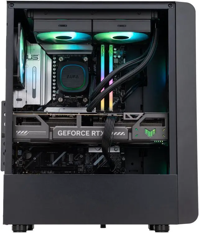 Alt view image 4 of 8 - ABS Stratos Ruby Gaming PC Powered By Asus - Windows 11 - Ryzen 7 9800X3D - GeForce RTX 5070 - DLSS 4 - AI-Powered Performance - 32GB DDR5 6000 - 2TB M.2 NVMe SSD - SR9800X3D5070
