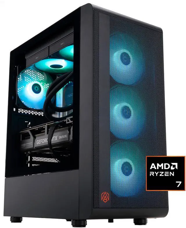 Main image of ABS Stratos Ruby Gaming PC Powered By Asus - Windows 11 - Ryzen 7 9800X3D - GeForce RTX 5070 - DLSS 4 - AI-Powered Performance - 32GB DDR5 6000 - 2TB M.2 NVMe SSD - SR9800X3D5070