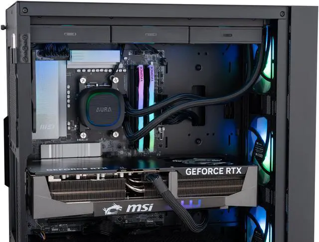 Alt view image 7 of 8 - ABS Eurus Ruby Gaming PC - Windows 11 Home - Ryzen 7 9800X3D - GeForce RTX 5090 - DLSS 4 - AI-Powered Performance - 32GB DDR5 - 2 TB M.2 NVMe SSD - ER9800X3D5090