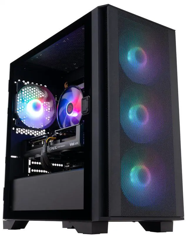 Alt view image 2 of 8 - ABS Aquilon Aqua Gaming PC - Windows 11 - Intel Core i5-13400F - Intel Arc B580 - AI-Powered Performance - 32GB DDR4 3200MHz - 1TB (512GBx2) NVMe SSD - AA13400FB580