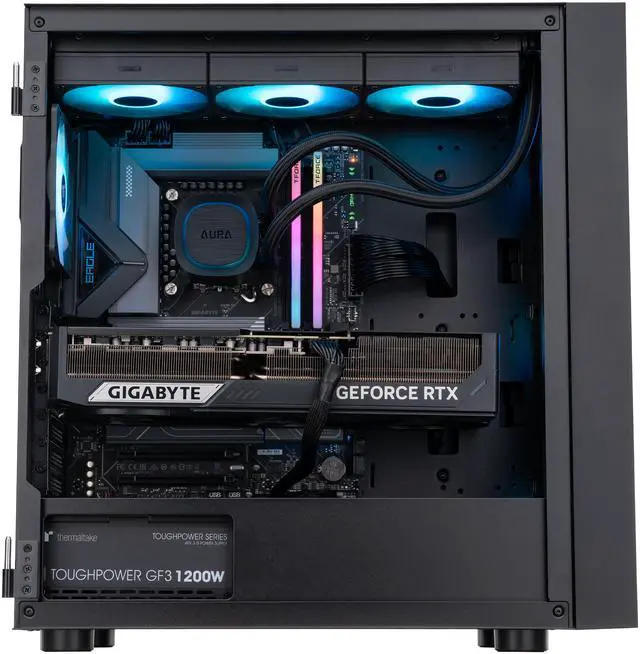 Alt view image 4 of 8 - ABS Eurus Aqua Gaming PC - Windows 11 Home - Intel Core Ultra 9 285K - GeForce RTX 5090 - DLSS4 - AI-Powered Performance - 32GB DDR5 - 2TB SSD - EA285K50902