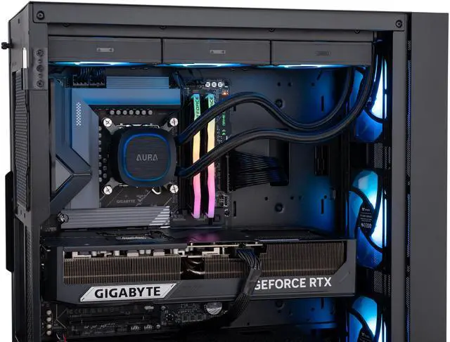 Alt view image 7 of 8 - ABS Eurus Aqua Gaming PC - Windows 11 Home - Intel Core Ultra 9 285K - GeForce RTX 5090 - DLSS4 - AI-Powered Performance - 32GB DDR5 - 2TB SSD - EA285K50902