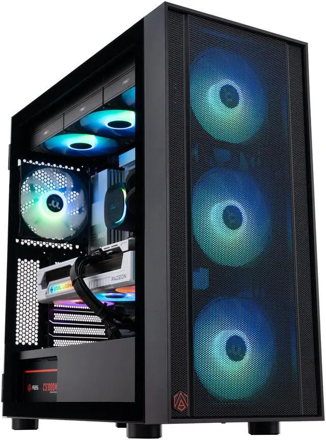 Alt view image 2 of 8 - ABS Eurus Ruby Gaming PC - Windows 11 Home - AMD Ryzen 7 9800X3D - Radeon 9070XT - 32GB DDR5 6000 - 2TB M.2 NVMe SSD - ER9800X3D9070XT