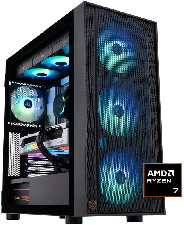 Main image of ABS Eurus Ruby Gaming PC - Windows 11 Home - AMD Ryzen 7 9800X3D - Radeon 9070XT - 32GB DDR5 6000 - 2TB M.2 NVMe SSD - ER9800X3D9070XT