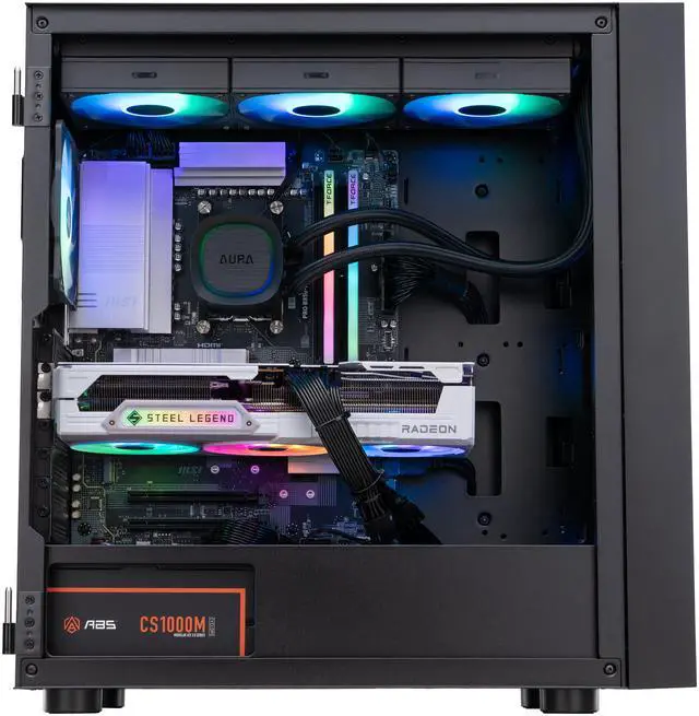 Alt view image 4 of 8 - ABS Eurus Ruby Gaming PC - Windows 11 Home - AMD Ryzen 7 9800X3D - Radeon 9070XT - 32GB DDR5 6000 - 2TB M.2 NVMe SSD - ER9800X3D9070XT