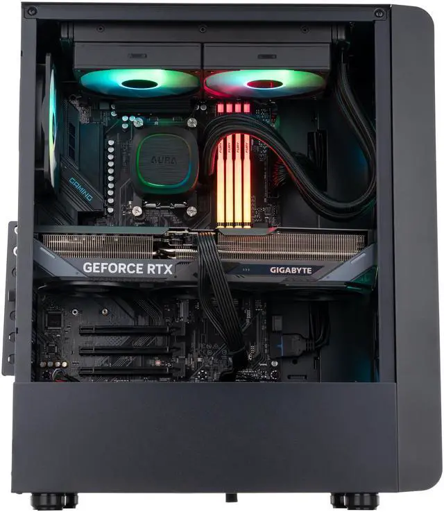 Alt view image 4 of 8 - ABS Stratos Ruby Gaming PC - Windows 11 - AMD Ryzen 7 9800X3D - GeForce RTX 5070 - DLSS 4 - AI-Powered Performance - 32GB DDR5 5600MHz - 1TB M.2 NVMe SSD - AMR9800X3D5070