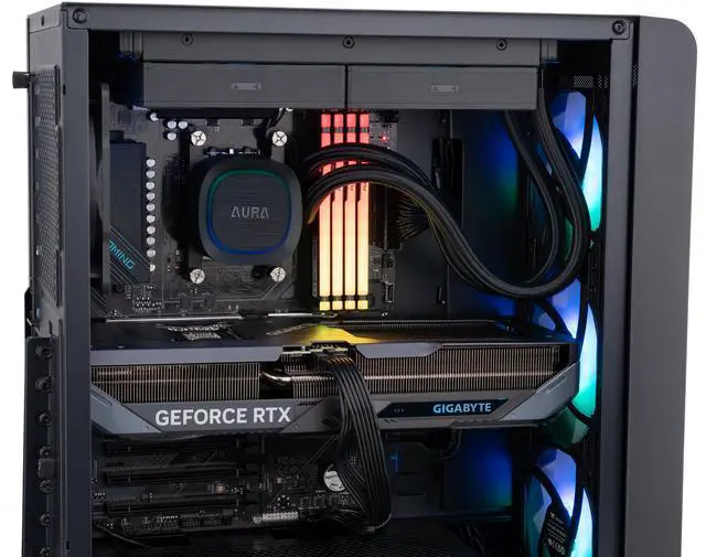 Alt view image 7 of 8 - ABS Stratos Ruby Gaming PC - Windows 11 - AMD Ryzen 7 9800X3D - GeForce RTX 5070 - DLSS 4 - AI-Powered Performance - 32GB DDR5 5600MHz - 1TB M.2 NVMe SSD - AMR9800X3D5070