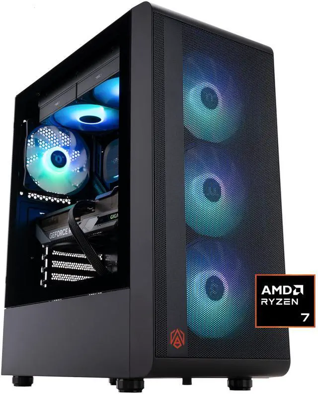 Main image of ABS Stratos Ruby Gaming PC - Windows 11 - AMD Ryzen 7 9800X3D - GeForce RTX 5070 - DLSS 4 - AI-Powered Performance - 32GB DDR5 5600MHz - 1TB M.2 NVMe SSD - AMR9800X3D5070