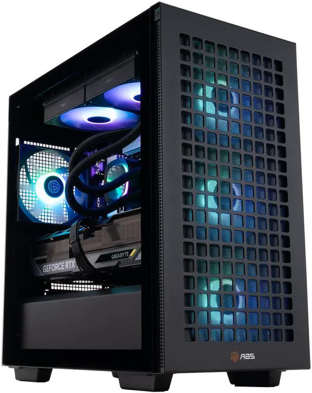 Alt view image 2 of 8 - ABS Aeolian-M Aqua Gaming PC - Windows 11 - Intel Core Ultra 7 265KF - GeForce RTX 5070 Ti - DLSS 4 - AI-Powered Performance - 32GB DDR5 6000MHz - 2TB M.2 NVMe SSD - AMA265KF5070TI2