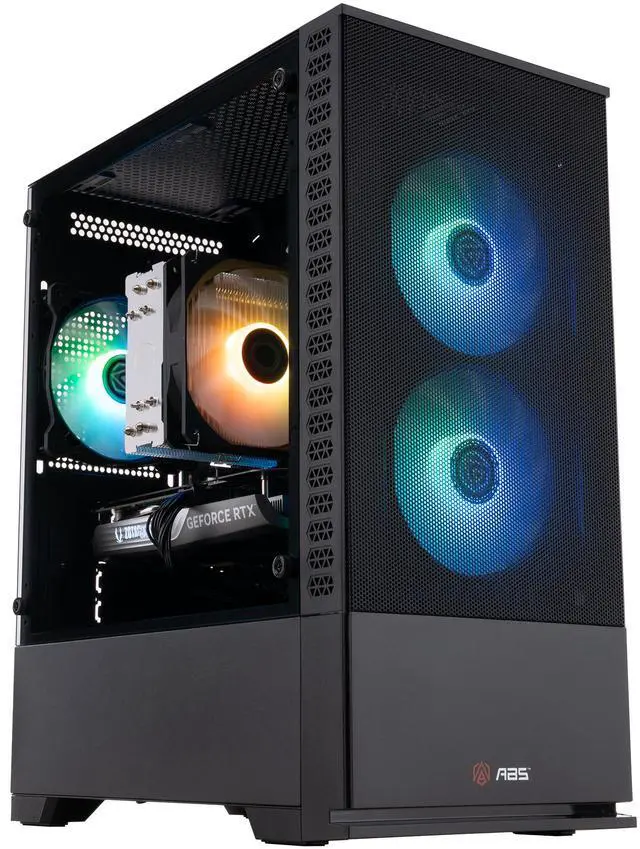 Alt view image 2 of 8 - ABS Cyclone Aqua Gaming PC - Windows 11 - Intel Core i7-14700F - GeForce RTX 4060 - DLSS 3 - AI-Powered Performance - 32GB DDR5 6000MHz - 2TB M.2 NVMe SSD - CA14700F40601