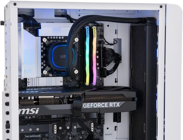 Alt view image 7 of 8 - ABS Stratos Aqua Gaming PC - Windows 11 - Intel Core Ultra 9 285K - GeForce RTX 5070 Ti - DLSS 4 - AI-Powered Performance - 32GB DDR5 6400MHz - 2TB M.2 NVMe SSD - SA285K5070TI