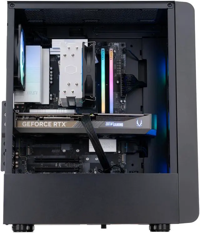 Alt view image 4 of 8 - ABS Stratos Ruby Gaming PC - Windows 11 - AMD Ryzen 7 7700X - GeForce RTX 5070 - DLSS 4 - AI-Powered Performance - 32GB DDR5 6000MHz - 1TB M.2 NVMe SSD - SR7700X50702