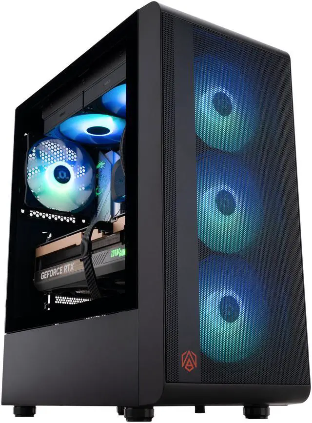 Alt view image 2 of 8 - ABS Stratos Aqua Gaming PC - Windows 11 - Intel Core i9-14900KF - GeForce RTX 5070 Ti - DLSS 4 - AI-Powered Performance - 32GB DDR5 6000MHz - 1TB M.2 NVMe SSD - SA7700X5070