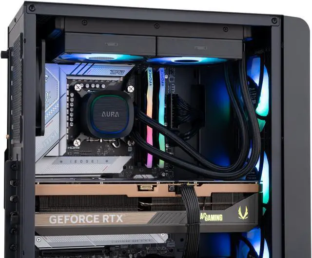 Alt view image 7 of 8 - ABS Stratos Aqua Gaming PC - Windows 11 - Intel Core i9-14900KF - GeForce RTX 5070 Ti - DLSS 4 - AI-Powered Performance - 32GB DDR5 6000MHz - 1TB M.2 NVMe SSD - SA7700X5070