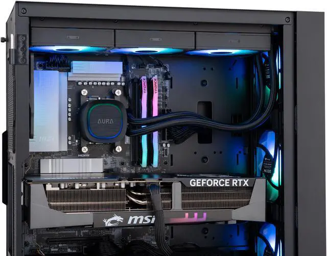 Alt view image 7 of 8 - ABS Eurus Ruby Gaming PC - Windows 11 - AMD Ryzen 7 9800X3D - GeForce RTX 5090 - DLSS 4 - AI-Powered Performance - 32GB DDR5 6400MHz - 2TB M.2 NVMe SSD - ER9800X3D50904