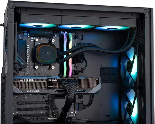 Alt view image 7 of 8 - ABS Aeolian Ruby Gaming PC - Windows 11 - AMD Ryzen 7 9800X3D - Radeon RX 9070 XT - 32GB DDR5 6000MHz - 2TB M.2 NVMe SSD - AR9800X3D9070XT