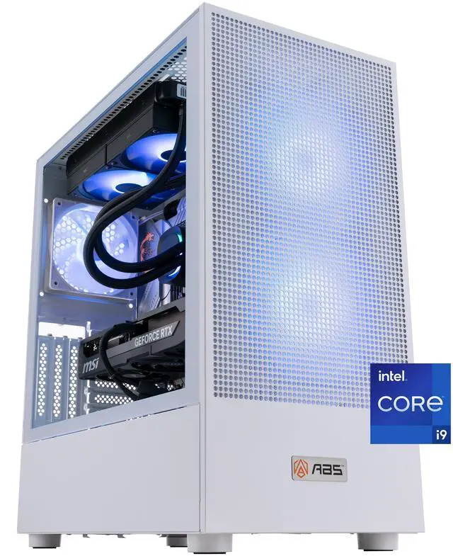 Main image of ABS Aeolian Aqua Gaming PC - Windows 11 - Intel Core i9-14900KF - GeForce RTX 5070 Ti - DLSS 4 - AI-Powered Performance - 32GB DDR5 6000 - 2TB M.2 NVMe SSD - AA14900KF5070TI
