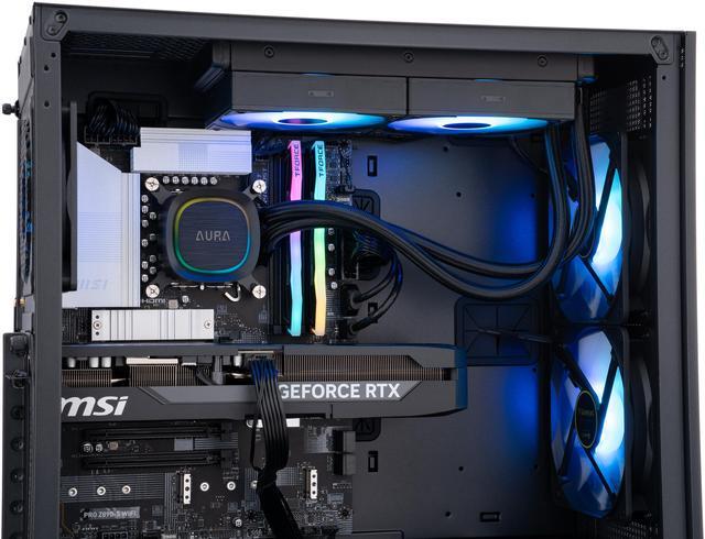 Alt view image 7 of 8 - ABS Aeolian Aqua Gaming PC - Windows 11 - Intel Core Ultra 7 265KF - GeForce RTX 5070 Ti - DLSS 4 - AI-Powered Performance - 32GB DDR5 6000 - 2TB M.2 NVMe SSD - AA265KF5070TI