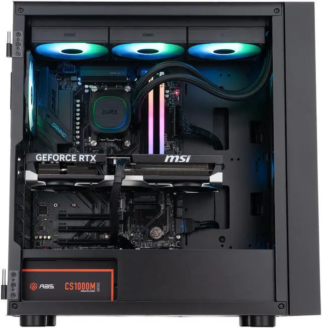 Alt view image 4 of 8 - ABS Eurus Ruby Gaming PC - Windows 11 - AMD Ryzen 7 9800X3D - GeForce RTX 5080 - DLSS 4 - AI-Powered Performance - 32GB DDR5 6400MHz - 2TB M.2 NVMe SSD - ER9800X3D50807
