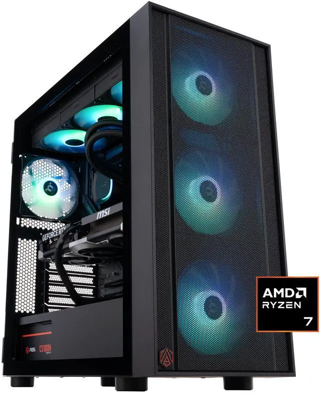 Main image of ABS Eurus Ruby Gaming PC - Windows 11 - AMD Ryzen 7 9800X3D - GeForce RTX 5080 - DLSS 4 - AI-Powered Performance - 32GB DDR5 6400MHz - 2TB M.2 NVMe SSD - ER9800X3D50807