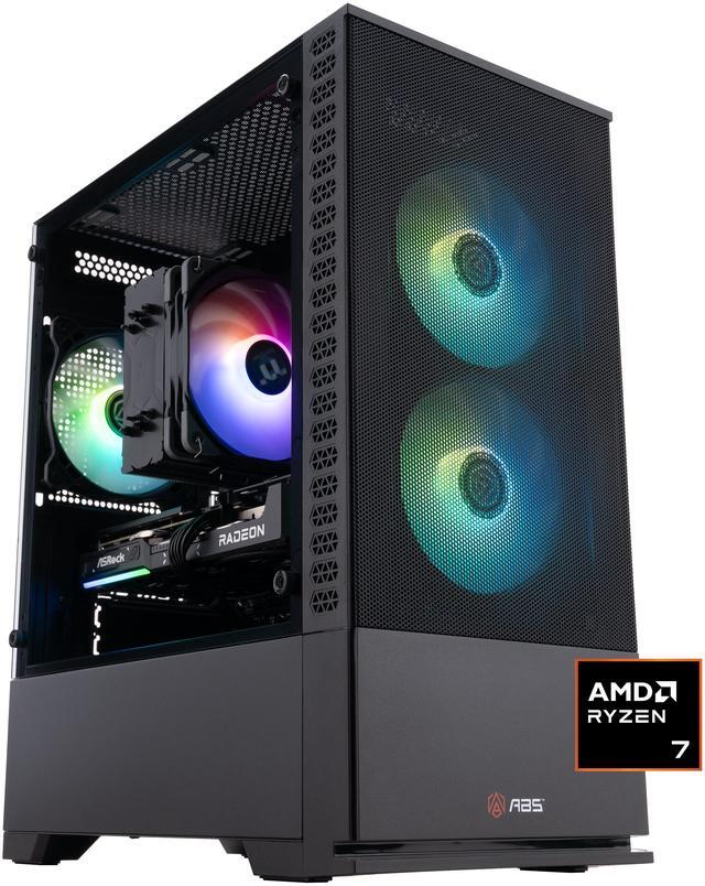 Main image of ABS Cyclone Ruby Gaming PC - Windows 11 - AMD Ryzen 7 9700X - Radeon RX 9060 XT - AI-Powered Performance - 32GB DDR5 6400MHz - 1TB M.2 NVMe SSD - CR9700X9060XT16GB2