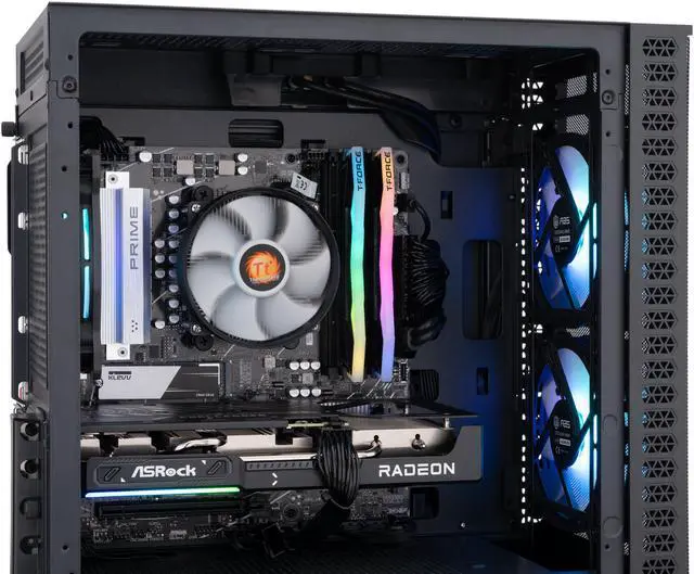Alt view image 7 of 8 - ABS Cyclone Ruby Gaming PC - Windows 11 - AMD Ryzen 5 9600X - Radeon RX 9060 XT - AI-Powered Performance - 32GB DDR5 6400MHz - 1TB M.2 NVMe SSD - CR9600X9060XT16GB2