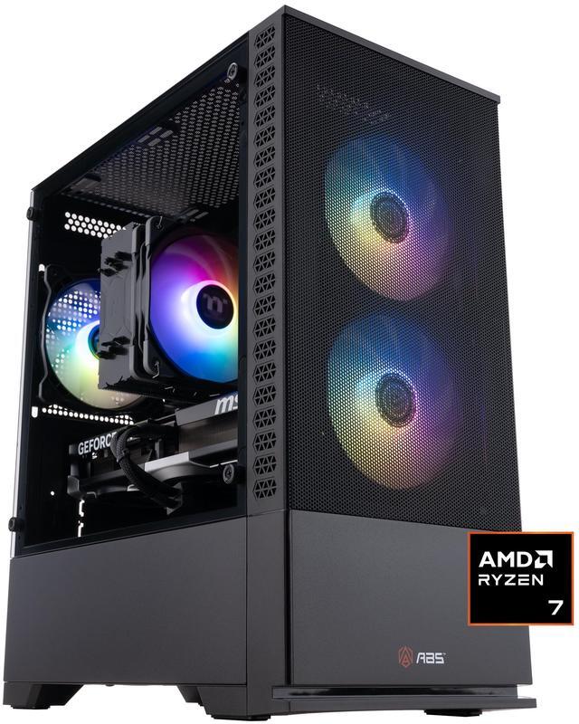 Main image of ABS Cyclone Ruby Gaming PC - Windows 11 - AMD Ryzen 7 9700X - GeForce RTX 5070 -  DLSS 4 - AI-Powered Performance - 32GB DDR5 6400 - 1TB M.2 NVMe SSD - CR9700X50703
