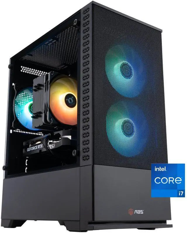 Main image of ABS Cyclone Aqua Gaming PC - Windows 11 - Intel Core i7-14700F - GeForce RTX 5060 -  DLSS 4 - AI-Powered Performance - 32GB DDR5 6400 - 1TB M.2 NVMe SSD - CA14700F50602