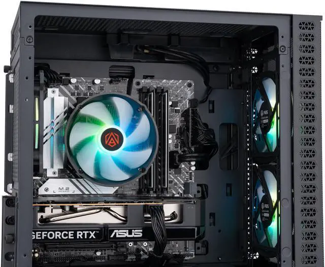 Alt view image 7 of 8 - ABS Cyclone Aqua Gaming PC Powered by Asus - Windows 11 - Intel Core i5-14400F - GeForce RTX 5060 -  DLSS 4 - AI-Powered Performance - 32GB DDR4 3200 - 1TB M.2 NVMe SSD - CA14400F50602