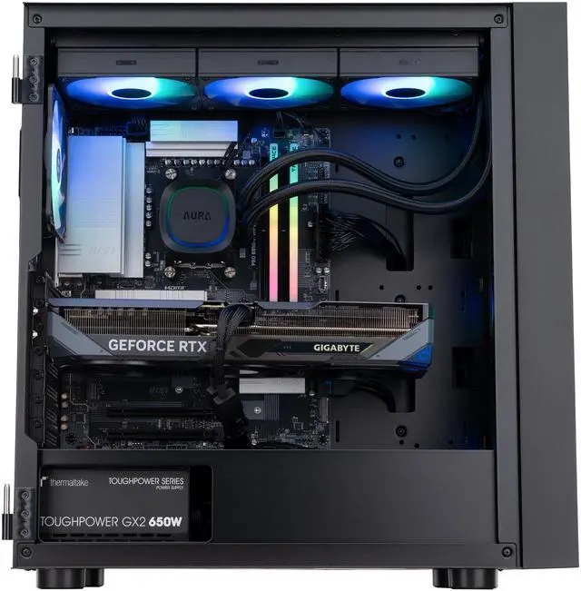 Alt view image 4 of 8 - ABS Eurus Ruby Gaming PC - Windows 11 - AMD Ryzen 7 7800X3D - GeForce RTX 5070 - DLSS 4 - AI-Powered Performance - 32GB DDR5 6400MHz - 2TB M.2 NVMe SSD - ER7800X3D5070