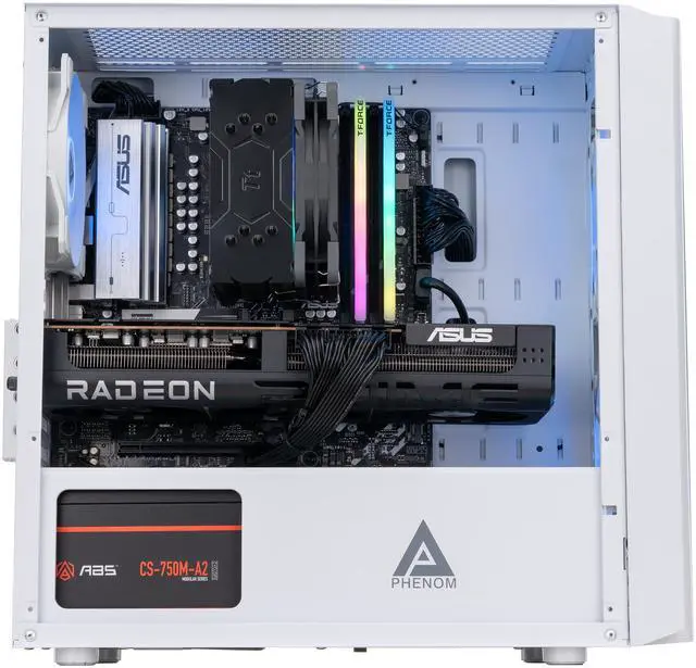 Alt view image 4 of 8 - ABS Flux Ruby Gaming PC - Windows 11 - AMD Ryzen 7 7800X3D - Radeon RX 9070 XT - DLSS 4 - AI-Powered Performance - 32GB DDR5 6400MHz - 2TB M.2 NVMe SSD - FR7800X3D9070XT