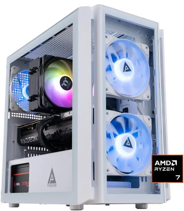 Main image of ABS Flux Ruby Gaming PC - Windows 11 - AMD Ryzen 7 7800X3D - Radeon RX 9070 XT - DLSS 4 - AI-Powered Performance - 32GB DDR5 6400MHz - 2TB M.2 NVMe SSD - FR7800X3D9070XT