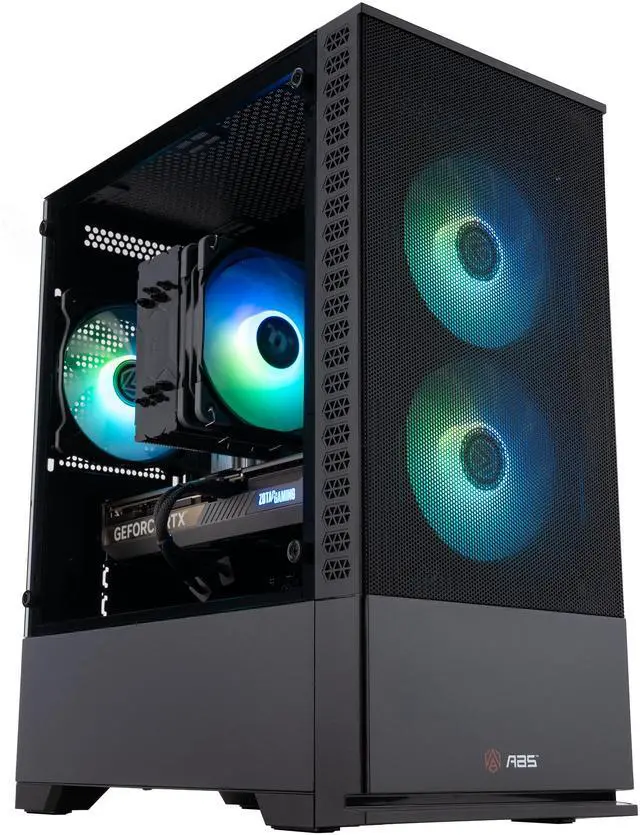 Alt view image 2 of 8 - ABS Cyclone Aqua Gaming PC - Windows 11 - AMD Ryzen 7 7800X3D - GeForce RTX 5070 - DLSS 4 - AI-Powered Performance - 32GB DDR5 6400MHz - 1TB M.2 NVMe SSD - CA7800X3D5070
