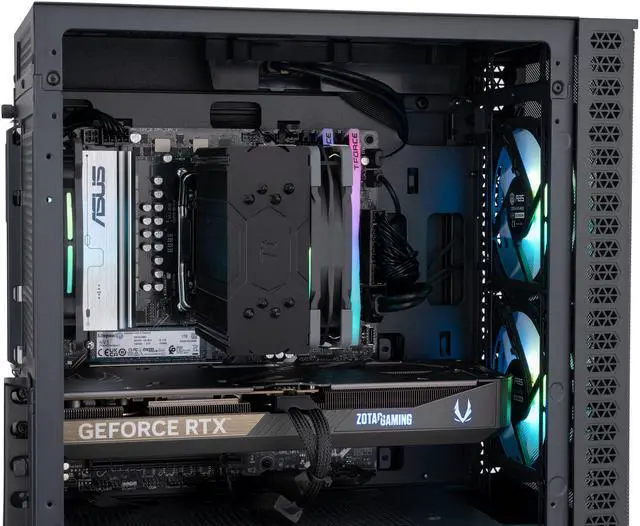 Alt view image 7 of 8 - ABS Cyclone Aqua Gaming PC - Windows 11 - AMD Ryzen 7 7800X3D - GeForce RTX 5070 - DLSS 4 - AI-Powered Performance - 32GB DDR5 6400MHz - 1TB M.2 NVMe SSD - CA7800X3D5070