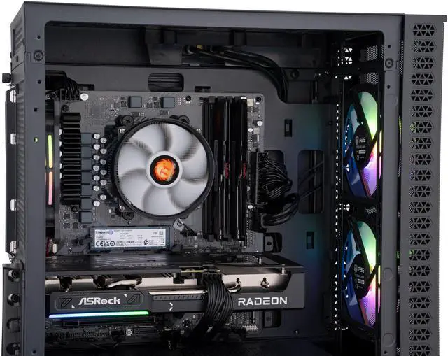 Alt view image 7 of 8 - ABS Cyclone Ruby Gaming PC - Windows 11 - AMD Ryzen 5 9600X - Radeon RX 9060 XT -  32GB DDR5 6000 - 1TB M.2 NVMe SSD - CR9600X9060XT8GB