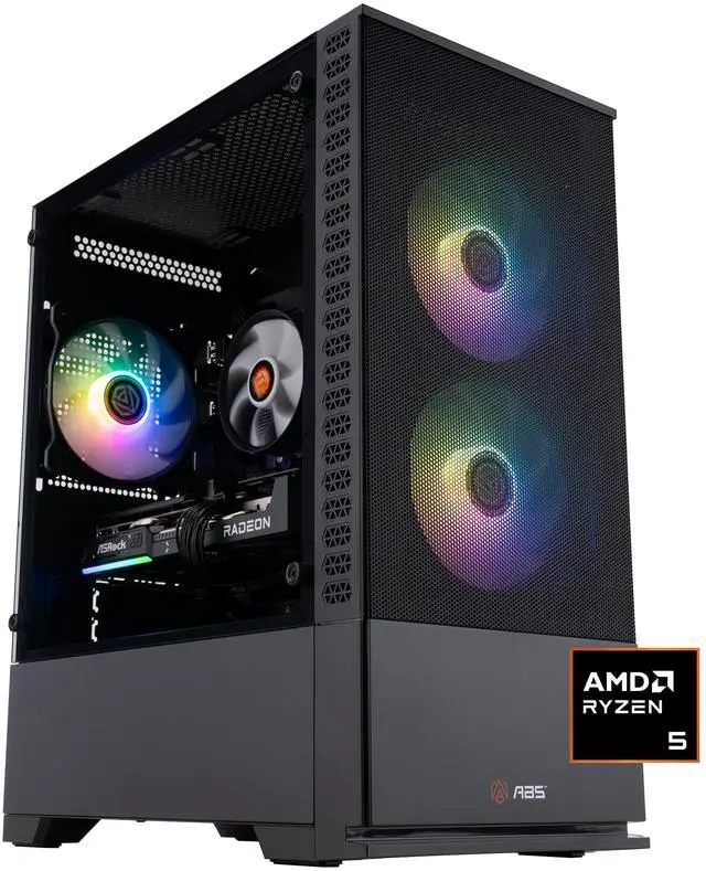 Main image of ABS Cyclone Ruby Gaming PC - Windows 11 - AMD Ryzen 5 9600X - Radeon RX 9060 XT -  32GB DDR5 6000 - 1TB M.2 NVMe SSD - CR9600X9060XT8GB