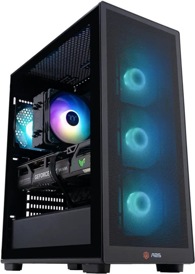 Alt view image 2 of 8 - ABS Stratos II Aqua Gaming PC - Windows 11 - Intel Core Ultra 7 265KF - GeForce RTX 5070 - DLSS 4 - AI-Powered Performance - 32GB DDR5 6400 - 2TB M.2 NVMe SSD - SA265KF50702