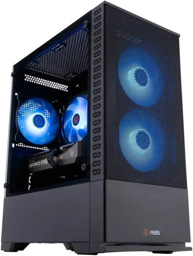 Alt view image 2 of 8 - ABS Cyclone Aqua Gaming PC - Windows 11 - Intel Core i5-14400F - GeForce RTX 5060-  DLSS 4 - AI-Powered Performance - 32GB DDR4 3200 - 1TB M.2 NVMe SSD - CA14400F50603
