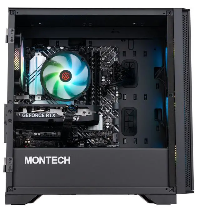 Alt view image 4 of 8 - ABS Quilon Aqua Gaming PC - Windows 11 - Intel Core i5-14400F - GeForce RTX 5060 - DLSS 4 - AI-Powered Performance - 32GB DDR4 3200MHz - 1TB M.2 NVMe SSD - AA14400F5060