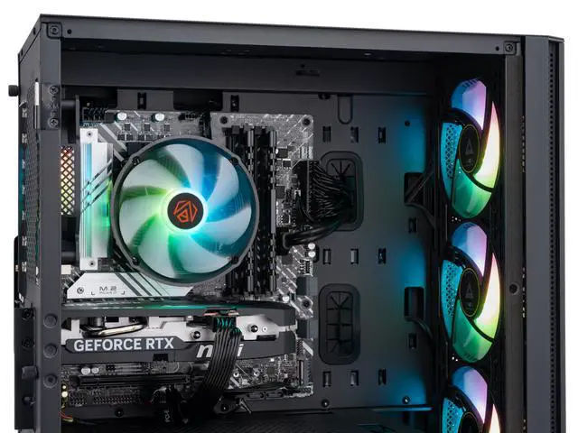 Alt view image 7 of 8 - ABS Quilon Aqua Gaming PC - Windows 11 - Intel Core i5-14400F - GeForce RTX 5060 - DLSS 4 - AI-Powered Performance - 32GB DDR4 3200MHz - 1TB M.2 NVMe SSD - AA14400F5060