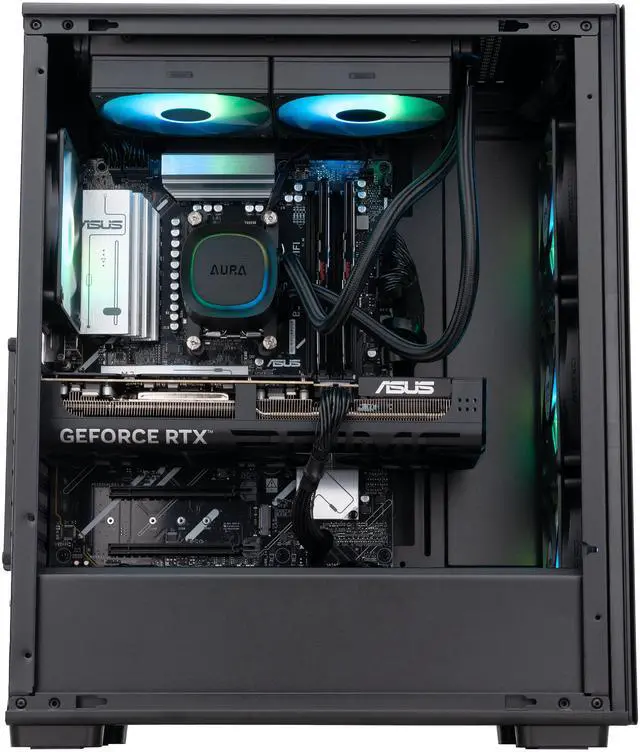 Alt view image 4 of 8 - ABS Stratos II Ruby Gaming PC - Windows 11 - AMD Ryzen 7 9800X3D - GeForce RTX 5090 - DLSS 4 - AI-Powered Performance - 32GB DDR5 6400MHz - 2TB M.2 NVMe SSD - SR9800X3D5080