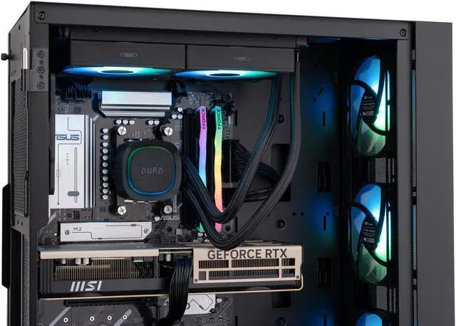 Alt view image 7 of 8 - ABS Eurus Ruby Gaming PC - Windows 11 - AMD Ryzen 7 9800X3D - GeForce RTX 5070 Ti - DLSS 4 - AI-Powered Performance - 32GB DDR5 6400MHz - 2TB M.2 NVMe SSD - ER9800X3D5070TI5