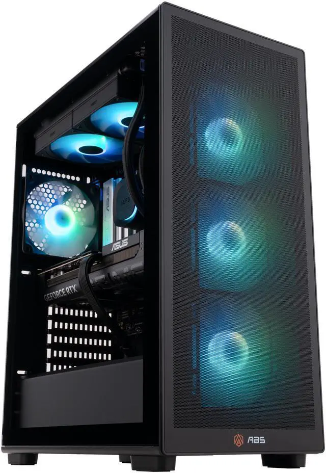 Alt view image 2 of 8 - ABS Stratos Ruby Gaming PC Powered by Asus - Windows 11 - AMD Ryzen 7 9800X3D - GeForce RTX 5070 - DLSS 4 - AI-Powered Performance - 32GB DDR5 6000 - 2TB M.2 NVMe SSD - SR9800X3D50702