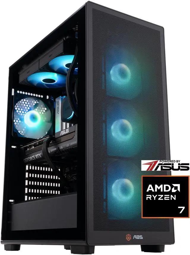 Main image of ABS Stratos Ruby Gaming PC Powered by Asus - Windows 11 - AMD Ryzen 7 9800X3D - GeForce RTX 5070 - DLSS 4 - AI-Powered Performance - 32GB DDR5 6000 - 2TB M.2 NVMe SSD - SR9800X3D50702