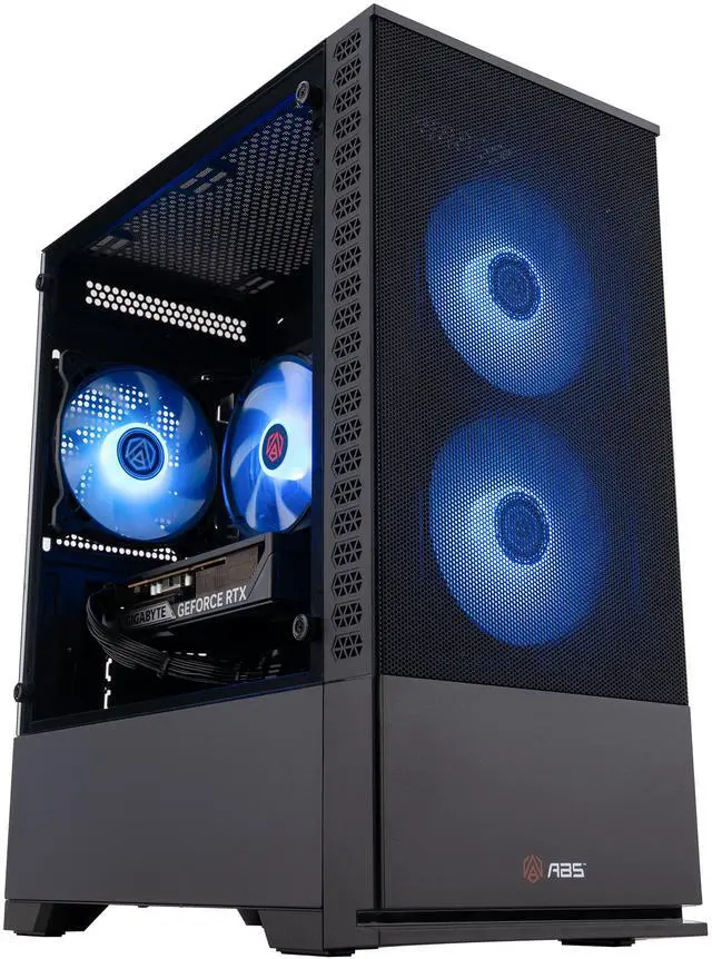 Alt view image 2 of 8 - ABS Cyclone Aqua Gaming PC - Windows 11 - Intel Core i5-14400F - GeForce RTX 5060 - DLSS 4 - AI-Powered Performance - 32GB DDR4 3200MHz - 1TB M.2 NVMe SSD - CA14400F50604
