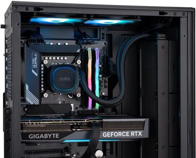 Alt view image 7 of 8 - ABS Stratos Aqua Gaming PC - Windows 11 - Intel Core i9-14900KF - GeForce RTX 5070 Ti - DLSS 4 - AI-Powered Performance - 32GB DDR5 6400MHz - 2TB M.2 NVMe SSD - SA14900KF5070TI