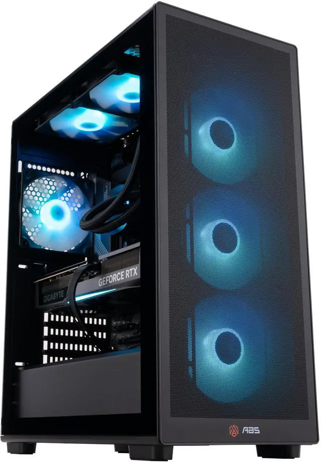 Alt view image 2 of 8 - ABS Stratos Aqua Gaming PC - Windows 11 - Intel Core i9-14900KF - GeForce RTX 5070 Ti - DLSS 4 - AI-Powered Performance - 32GB DDR5 6400MHz - 2TB M.2 NVMe SSD - SA14900KF5070TI