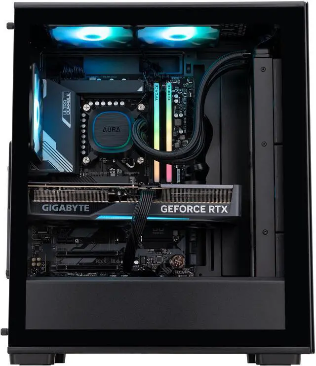 Alt view image 4 of 8 - ABS Stratos Aqua Gaming PC - Windows 11 - Intel Core i9-14900KF - GeForce RTX 5070 Ti - DLSS 4 - AI-Powered Performance - 32GB DDR5 6400MHz - 2TB M.2 NVMe SSD - SA14900KF5070TI