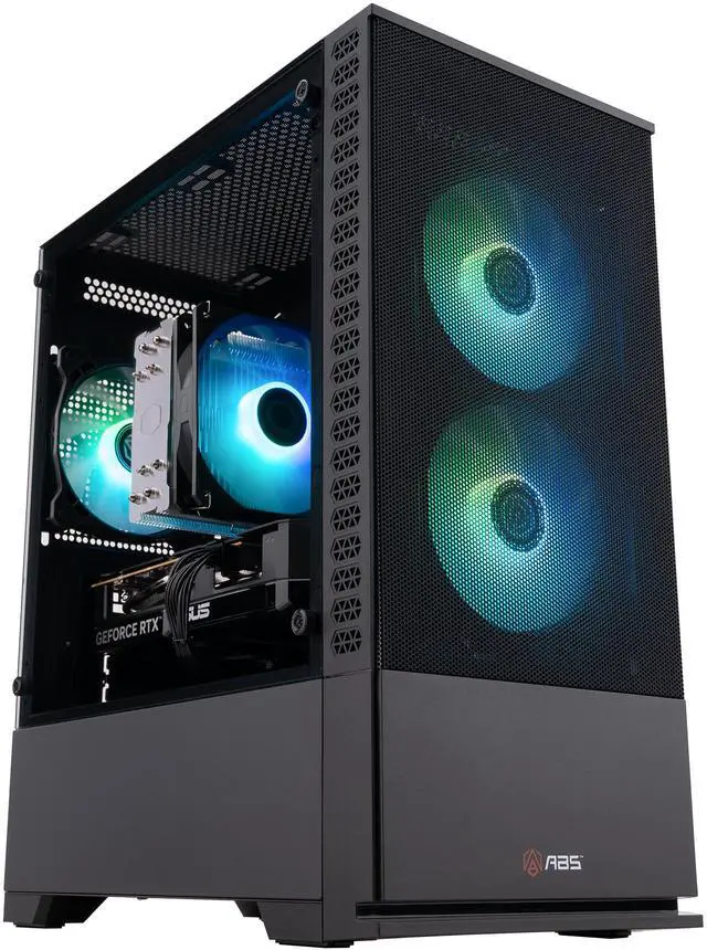 Alt view image 2 of 8 - ABS Cyclone Aqua Gaming PC Powered by Asus - Windows 11 - Intel Core i7-14700F - GeForce RTX 5060 - DLSS 4 - AI-Powered Performance - 32GB DDR5 6400MHz - 1TB M.2 NVMe SSD - CA14700F50603